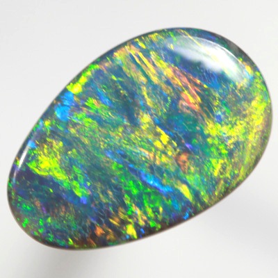 SOLID BLACK OPAL Burning golden fire, very bright! SEE VIDEO